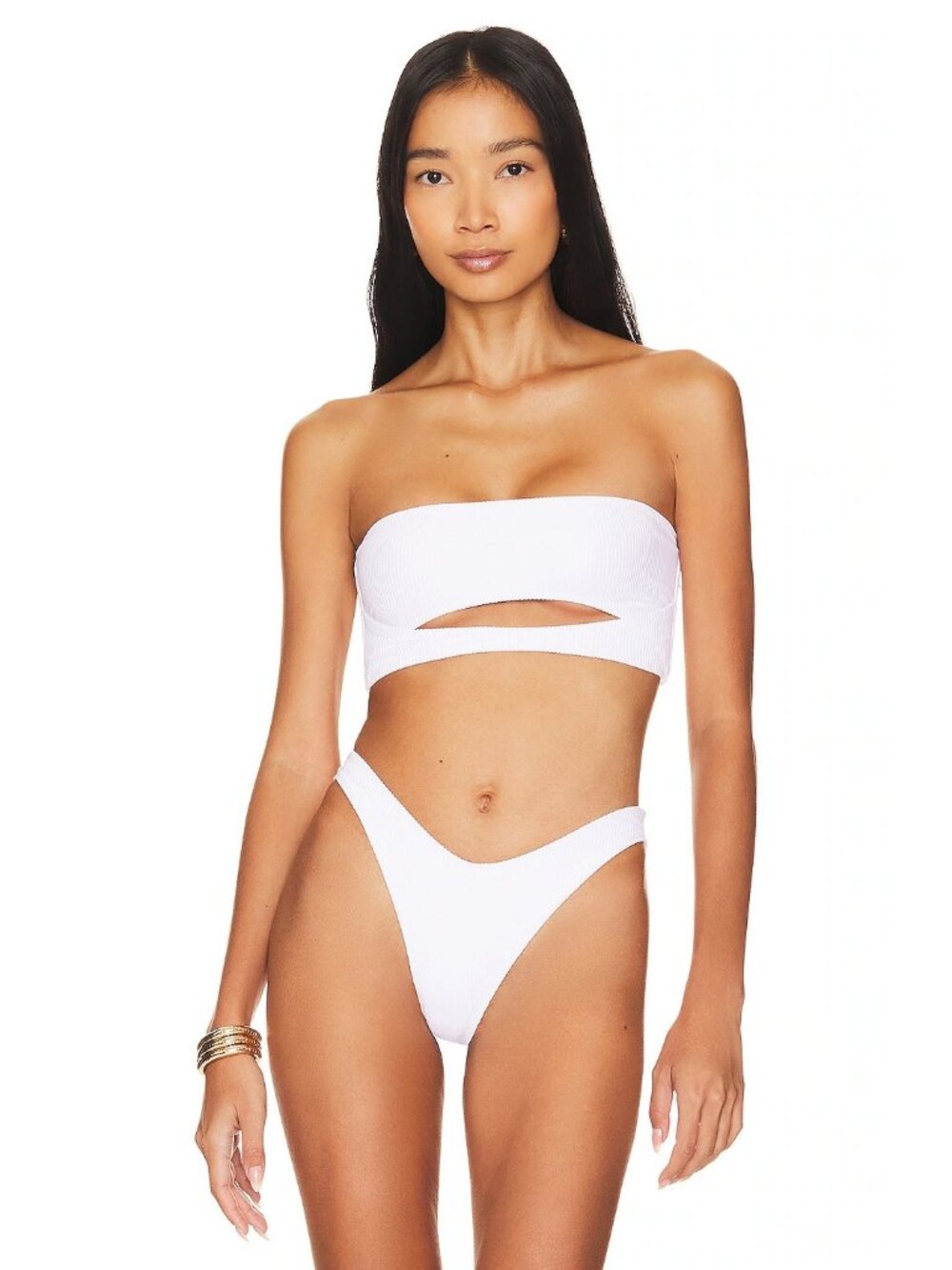 lovewave The Xenia Bikini Top in White Medium Womens Swimsuit